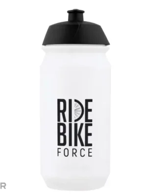 Must-Have FORCE Ride Bike láhev, 0.5 l, transparentní/černá