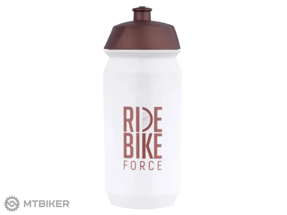 FORCE Ride Bike láhev, 0.5 l, bílá/bronzová Pouze Dnes
