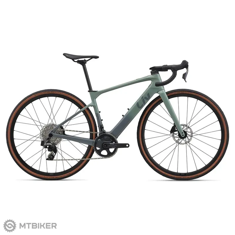Liv Avail Advanced E+ Elite AR dámské elektrokolo, eucalyptus/ ocean storm Akční Nabídka