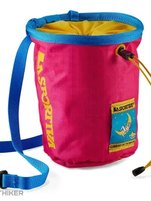 La Sportiva Granite Climbing on the Moon sáček na magnesium, fucsia/giallo Akční Cena