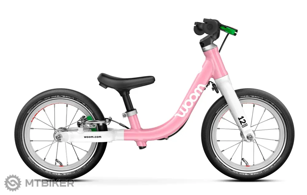 Vysoce Kvalitní woom GO 1 12 dětské odrážedlo, powder pink