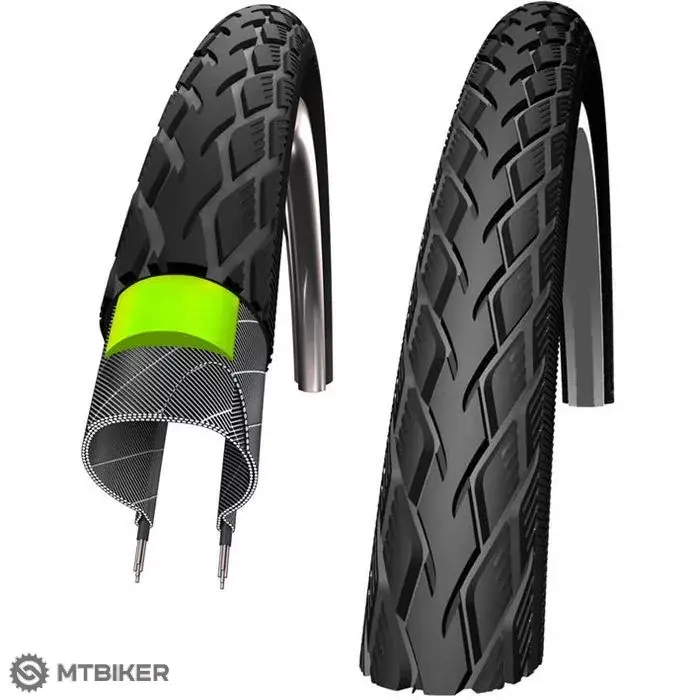 Schwalbe Marathon 26x1 3/8" (37-590) GrenGuard reflex plášť, drát Značkový