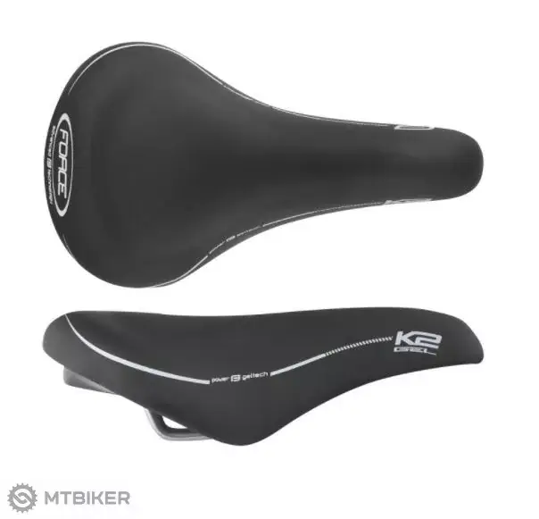 Levný FORCE K2 Gel sedlo, 160 mm