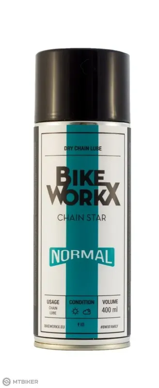 BIKEWORKX Chain Star Normal mazací olej na řetěz, 400 ml Rychlé Dodání
