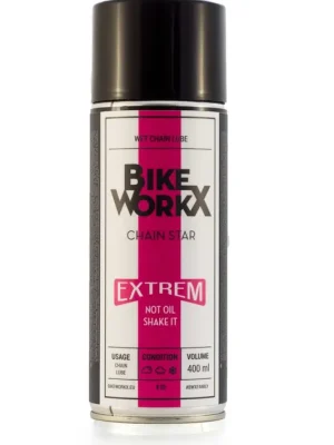 Sleva BIKEWORKX Chain Star Extrem mazivo na řetěz, sprej, 400 ml