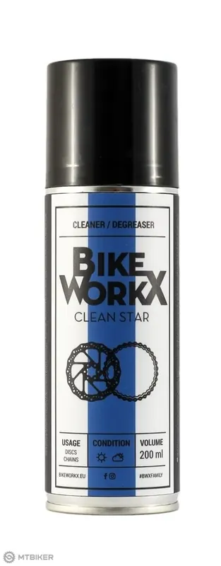 BIKEWORKX Clean Star čistič/odmašťovač, 200 ml, sprej Vrácení Zdarma