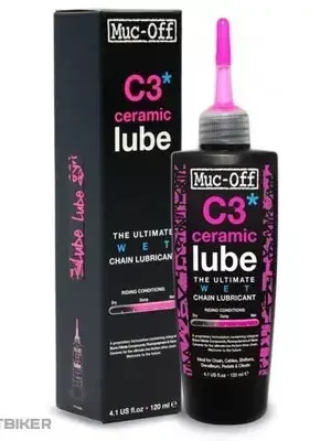 Muc-Off C3 Ceramic Wet Lube mazivo na řetěz, 120 ml, kapátko Bezpečná Platba