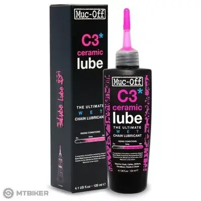 Muc-Off C3 Ceramic Wet Lube mazivo na řetěz, 120 ml, kapátko Bezpečná Platba