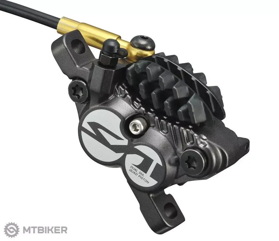 Dokud Zásoby Vydrží Shimano Saint BR-M820 hydr. brzd. třmen, 4pístkové, Post Mount + destičky H03C