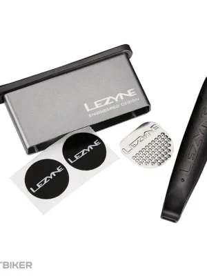 Akční Cena Lezyne Lever Kit sada lepení v Al boxu + montpáky, světle šedá