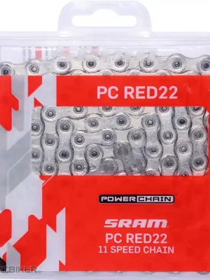 Akční Cena SRAM PC RED22 řetěz, 11rychl., 114 článků, HollowPin, rychlospojka Powerlock