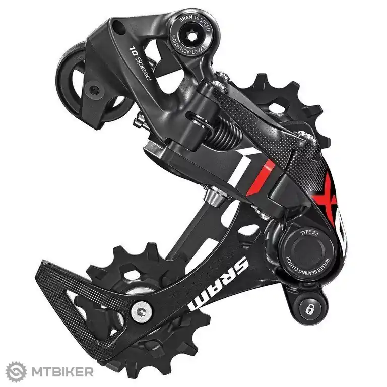 Akční Nabídka SRAM X01 Type 2.1 přehazovačka, 11kolečko, dlouhé ramínko, červená