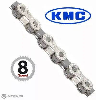 Tovární Cena KMC X-8-93 řetěz, 8rychl., 114 článků, včetně spojky Missing Link