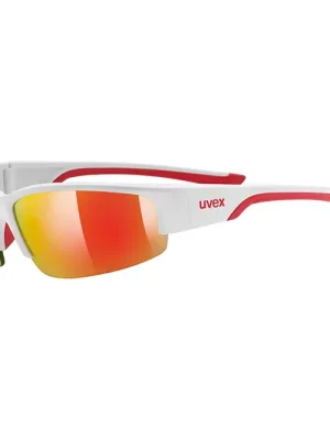 Autentický uvex Sportstyle 215 brýle, matná bílá/červená
