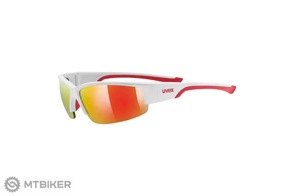 Autentický uvex Sportstyle 215 brýle, matná bílá/červená