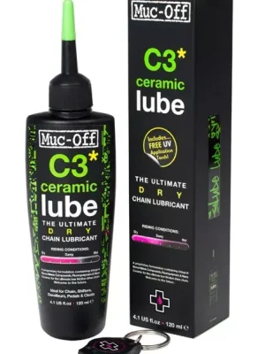 Muc-Off C3 Ceramic Dry Lube keramické mazivo na řetěz, 120 ml, kapátko Rychlé Dodání