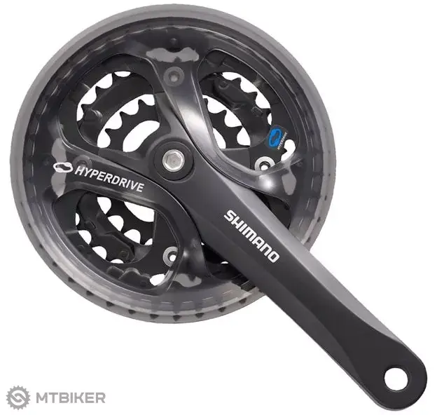 Shimano Acera FC-M361 kliky, 175 mm, 3x8, 48/38/28T, čtyřhran, s krytem, černá Finální Výprodej