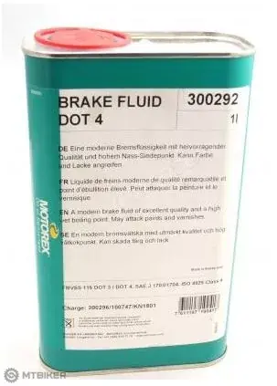 Motorex Brake Fluid DOT 4, 1l Nízká Cena