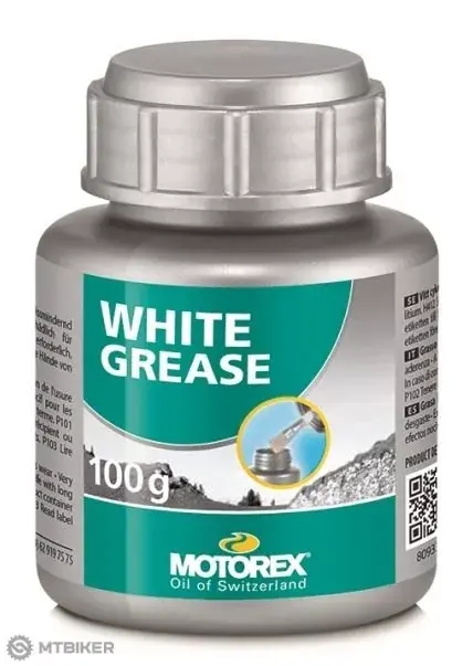Autentický Motorex White Grease vazelína, 100 g