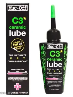 Tovární Cena Muc-Off C3 Ceramic Dry Lube keramické mazivo na řetěz, 50 ml, kapátko