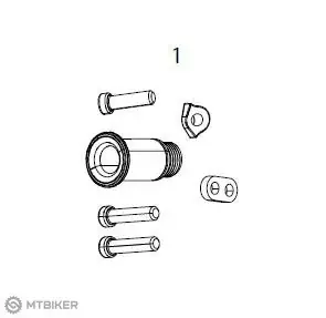 Finální Výprodej SRAM REAR DERAILLEUR B-BOLT AND LIMIT SCREW KIT GX EAGLE HEX5