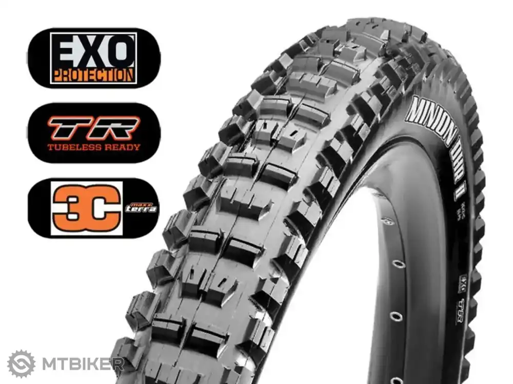 Nová Kolekce Maxxis Minion DHR II 27,5x2,40" WT DH 3C MaxxGrip plášť, TR, kevlar