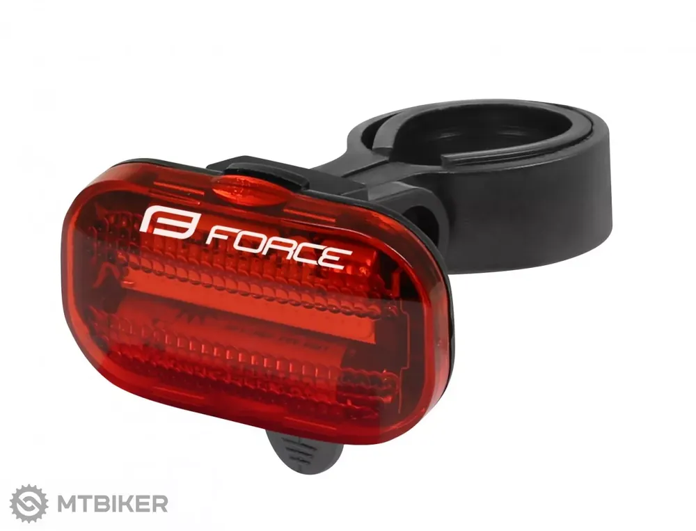 Akční Nabídka FORCE BASIC LED zadní blikačka + baterie, 16 lm