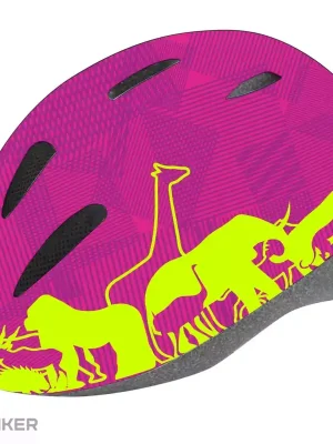 Víkendová Akce FORCE Fun Animals dětská přilba, fluo/růžová