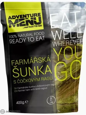 Adventure Menu Farmářská šunka s čočkovým ragú, 400 g Autentický