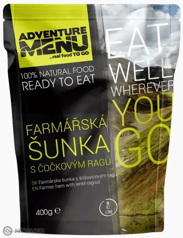 Adventure Menu Farmářská šunka s čočkovým ragú, 400 g Autentický