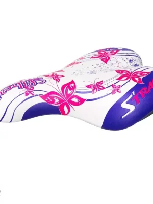 Top Prodej CTM Jenny dětské sedlo, 140 mm, fialová/růžové motýlky