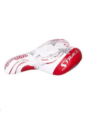 Top Prodej CTM Jenny dětské sedlo, 140 mm, červená/stříbrné motýlky