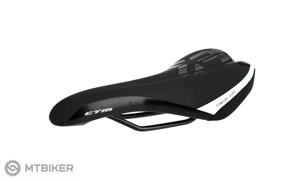 Vysoce Kvalitní CTM Tranz sedlo, 150 mm, černá/bílá