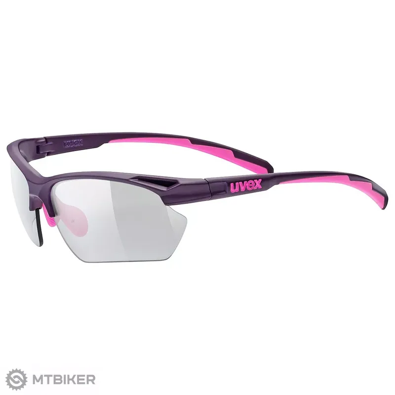 Novinka uvex Sportstyle 802 V small brýle, matná fialová/růžová, fotochromatické