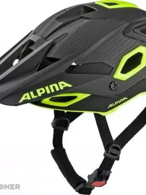 Cenově Výhodný ALPINA Rootage přilba, černá/neonově žlutá