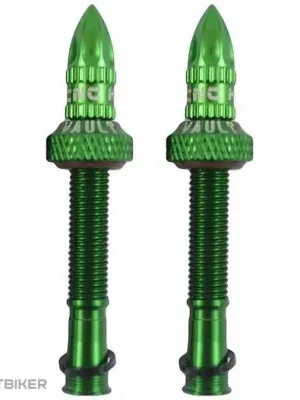 KCNC Tubeless Alloy bezdušové ventily, 38 mm, zelená Nakupujte Hned