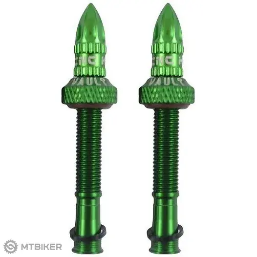 KCNC Tubeless Alloy bezdušové ventily, 38 mm, zelená Nakupujte Hned