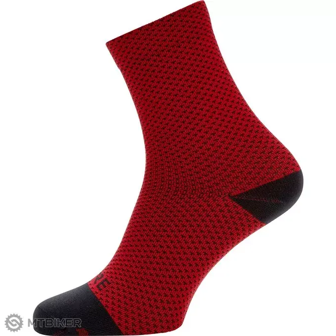 GOREWEAR C3 Dot Mid ponožky red/black Cenově Výhodný
