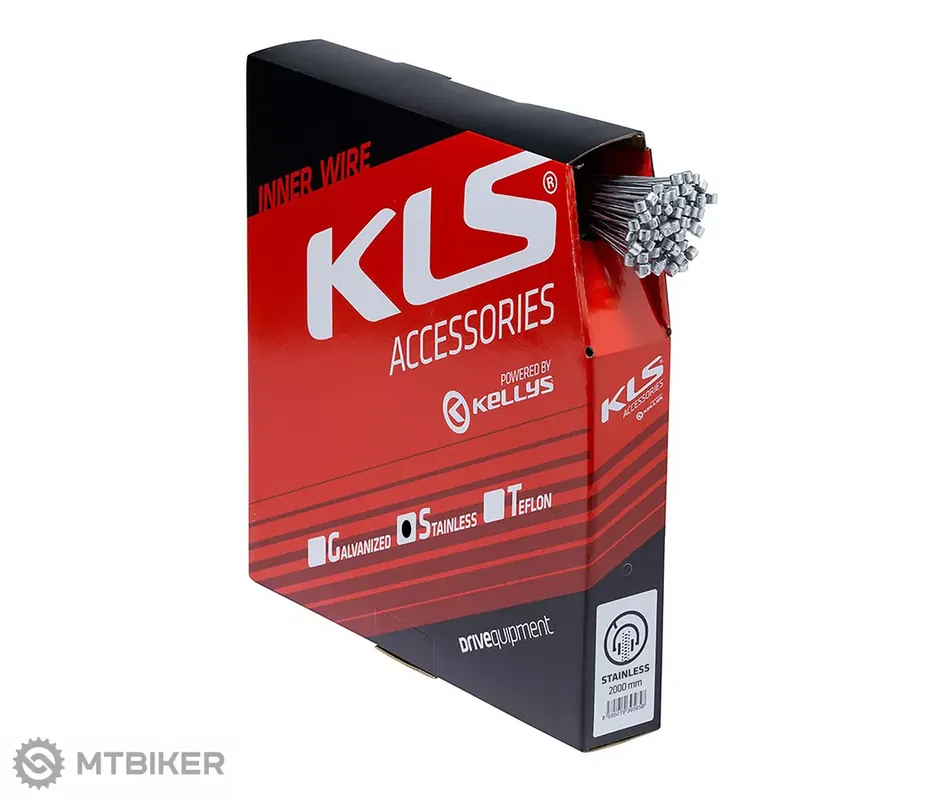 Nejprodávanější Kellys KLS MTB brzdové lanko, Ø-1.5 x 2 000 mm, nerez