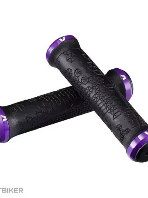 Liv Supera Double Lock gripy, černá/purpurová Vysoce Kvalitní