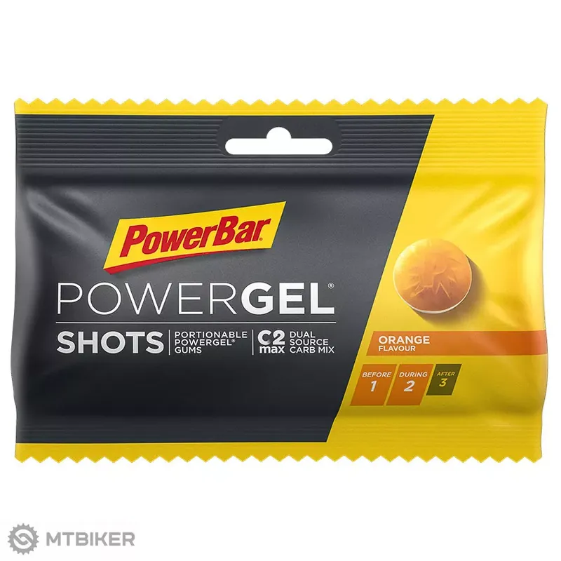 PowerBar EnergizeSportShots 60g Pomeranč Nová Kolekce