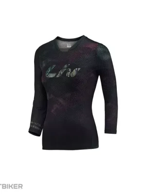 Liv NEBULA dámský dres, 3/4 rukáv, dark iridescent/green Dokud Zásoby Vydrží
