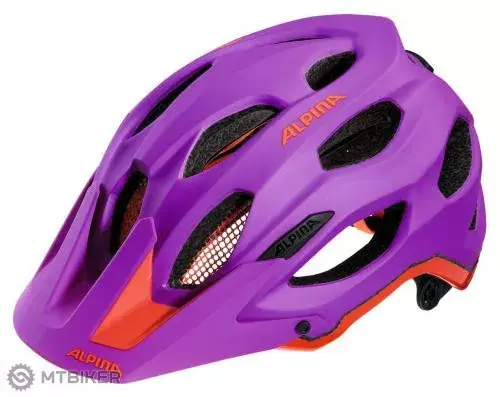 ALPINA Carapax přilba, fialová/neon/červená Cenově Výhodný