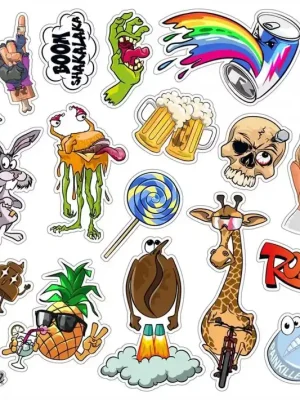 Dokud Zásoby Vydrží Rie Sel design Riesel design Stickerbomb Eyecatcher nálepky
