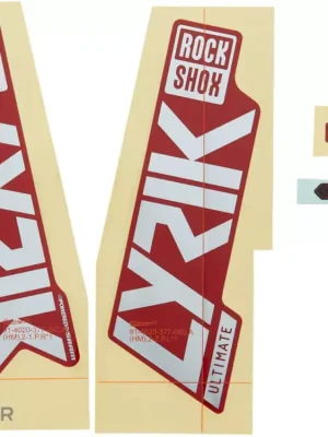 Sleva Rock Shox Decal Lyrik Ultimate 27,5" /29" Polar foil/ gloss red