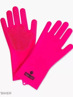Muc-Off Deep Scrubber čistící rukavice, růžová Cenově Výhodný
