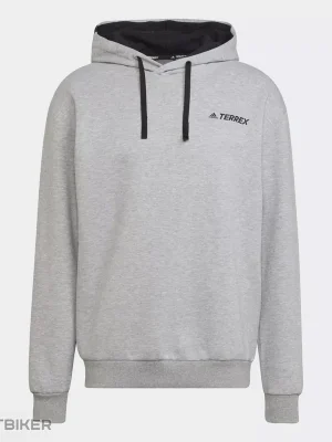 adidas TX Logo Hoody mikina, medium grey heather Nízká Cena
