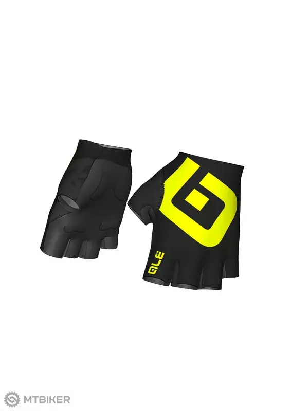 Levný ALÉ AIR rukavice, black/fluo yellow