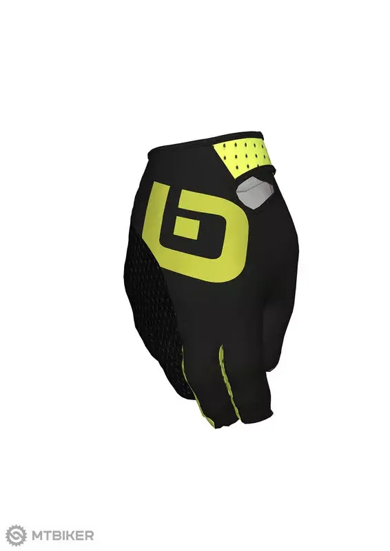 Rychlé Dodání ALÉ MTB FANGO rukavice, černá/fluo