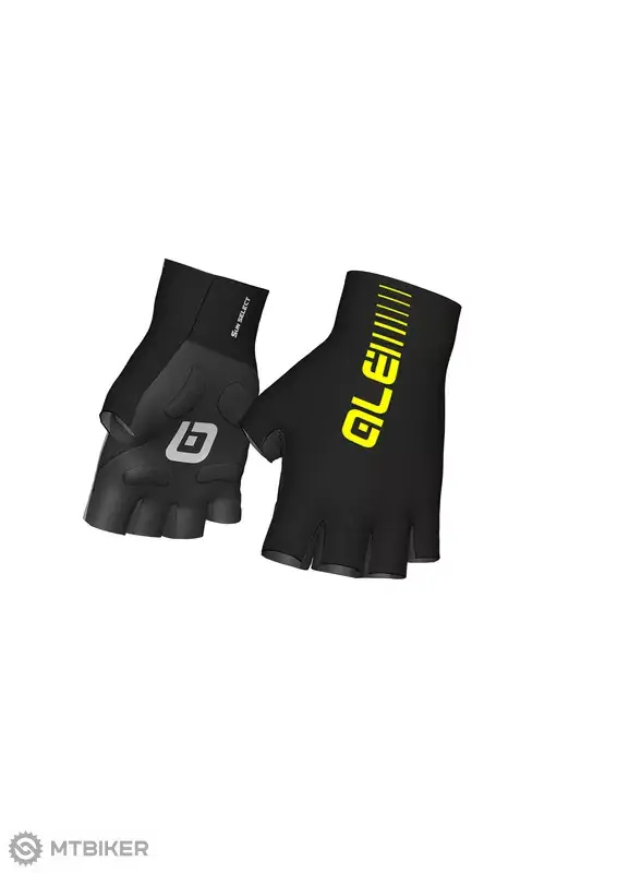 ALÉ SUNSELECT CRONO rukavice, black/fluo yellow Sleva